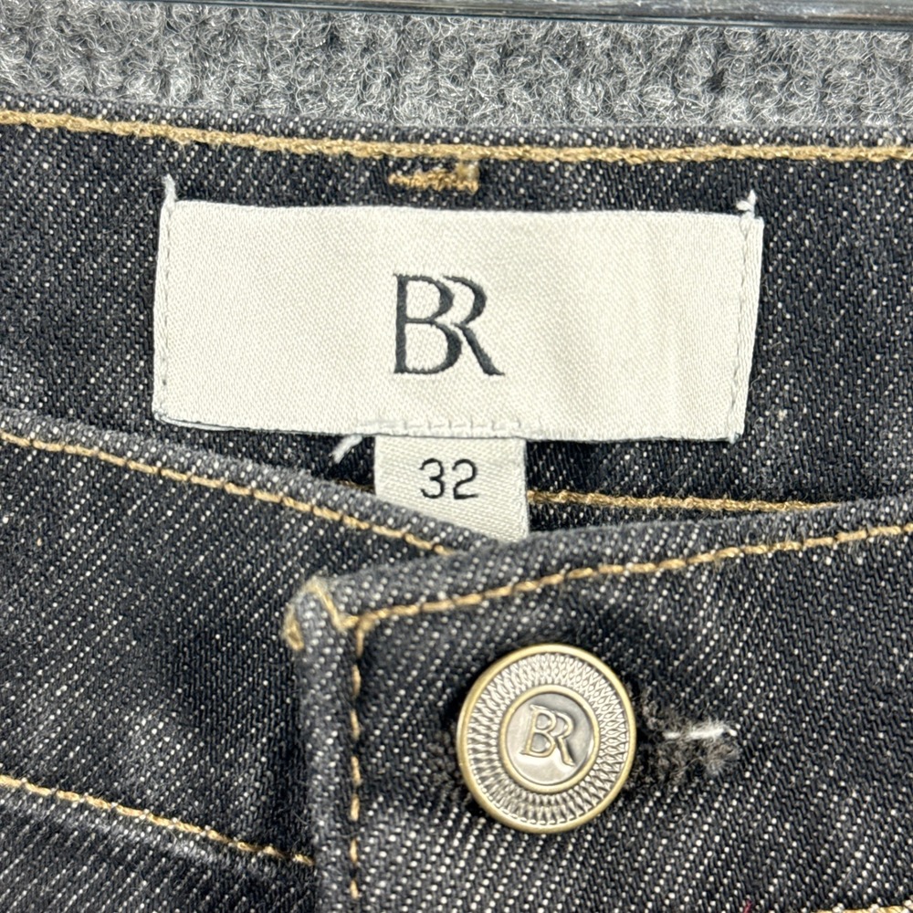 Banana Republic Jeans Mens 32x29 Black Rinse Wash Slim Stacked Bootcut - Picture 3 of 15